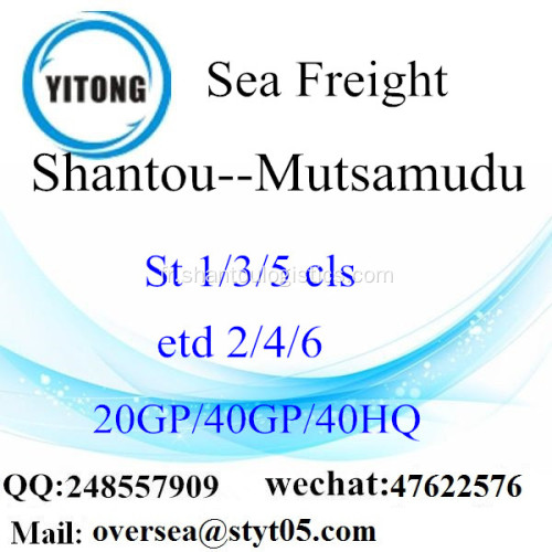 Fret maritime de Port de Shantou expédition à Mutsamudu